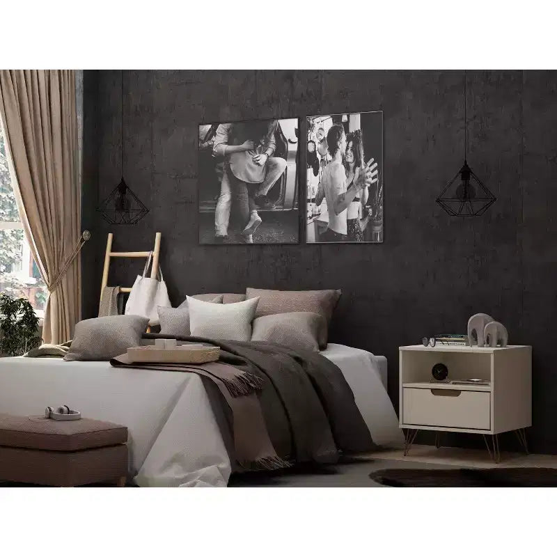 1.0 Rockefeller Nightstand - Manhattan Comfort