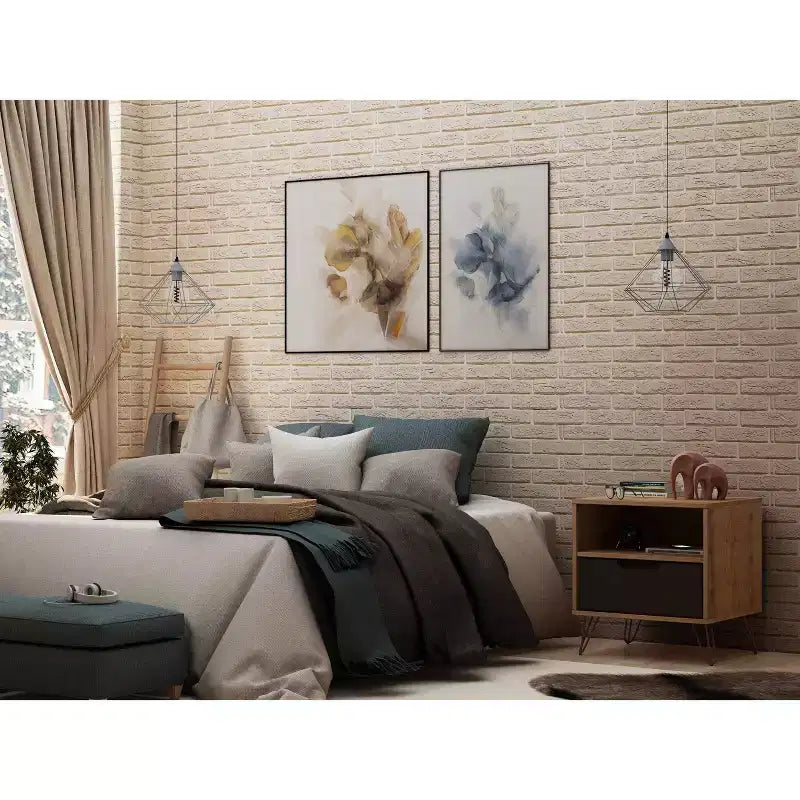 1.0 Rockefeller Nightstand - Manhattan Comfort