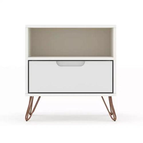 1.0 Rockefeller Nightstand - Manhattan Comfort