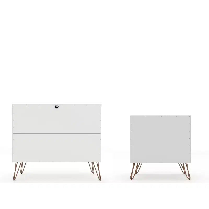Rockefeller Dresser and Nightstand Set - Manhattan Comfort