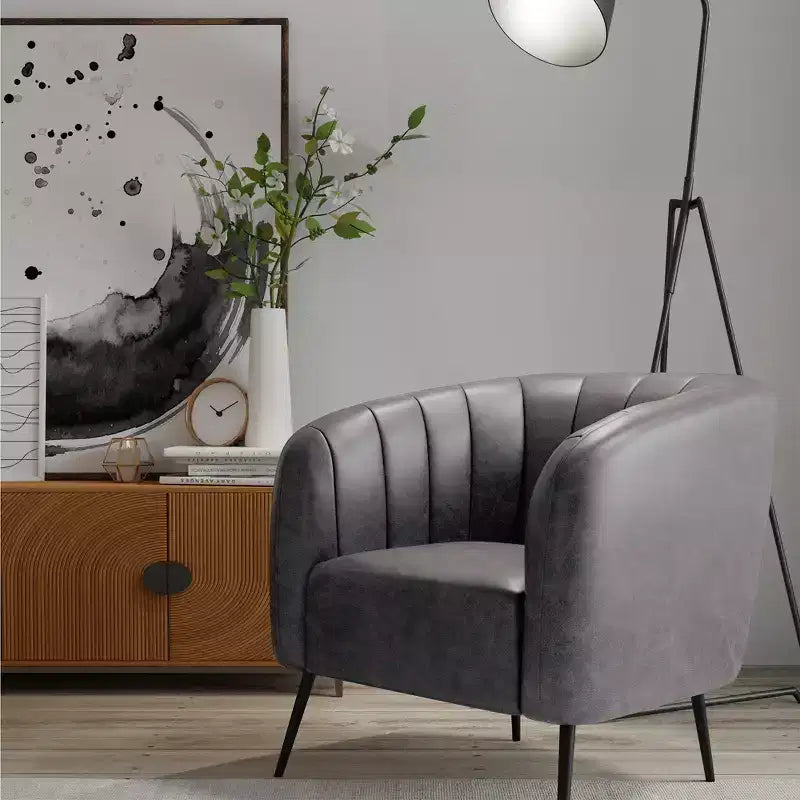 eLuxury Sawyer Channel Living Room Chair