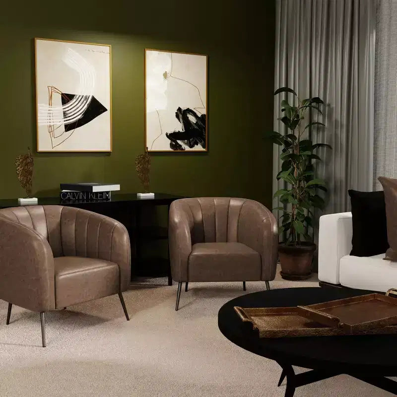 eLuxury Sawyer Channel Living Room Chair