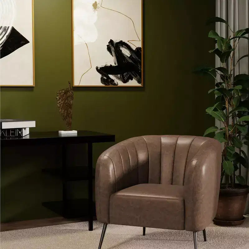 eLuxury Sawyer Channel Living Room Chair