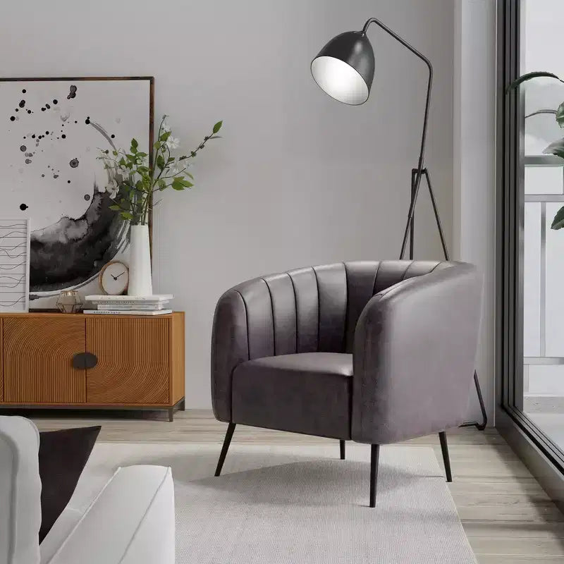 eLuxury Sawyer Channel Living Room Chair