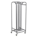 ECR4Kids The Surf Mobile Storage Rack, Stores 30 Lap Desks, Classroom Organization, Silver