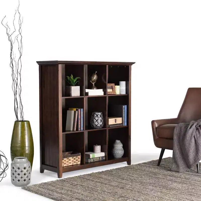 48x44 Normandy 9 Cube Bookcase and Storage Unit - Wyndenhall