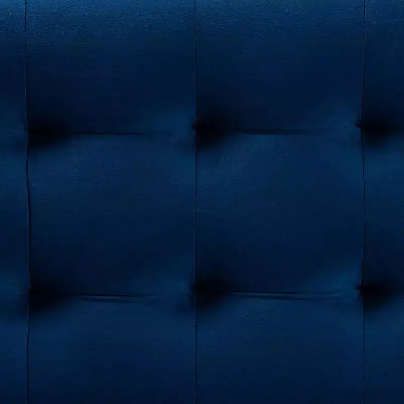 Roanoke Velvet Upholstered Grid Tufted Storage Ottoman Bench - Baxton Studio