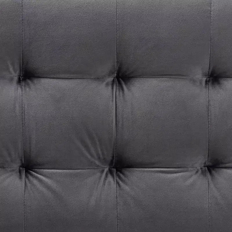 Roanoke Velvet Upholstered Grid Tufted Storage Ottoman Bench - Baxton Studio