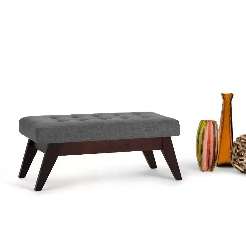 40 Tierney Mid-Century Tufted Ottoman Bench - WyndenHall