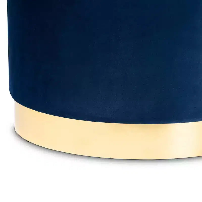 Marisa Velvet Upholstered Storage Ottoman - Baxton Studio