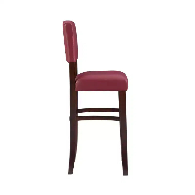 Tabouret de bar rembourré Morocco - Similicuir, Structure en bois d'hévéa, Hauteur d'assise 76 cm, 102 kg