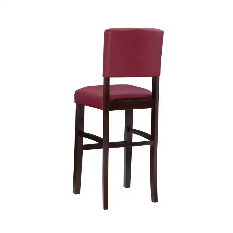 Tabouret de bar rembourré Morocco - Similicuir, Structure en bois d'hévéa, Hauteur d'assise 76 cm, 102 kg