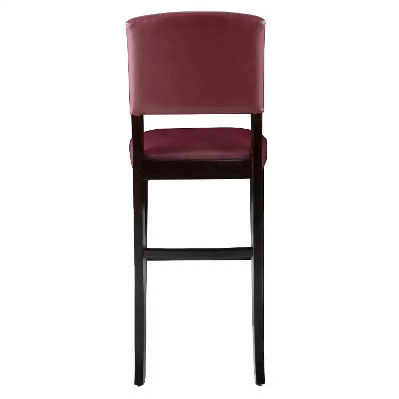Tabouret de bar rembourré Morocco - Similicuir, Structure en bois d'hévéa, Hauteur d'assise 76 cm, 102 kg