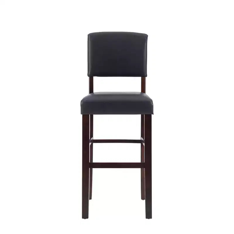 Tabouret de bar rembourré Morocco - Similicuir, Structure en bois d'hévéa, Hauteur d'assise 76 cm, 102 kg