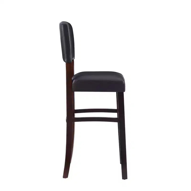 Tabouret de bar rembourré Morocco - Similicuir, Structure en bois d'hévéa, Hauteur d'assise 76 cm, 102 kg