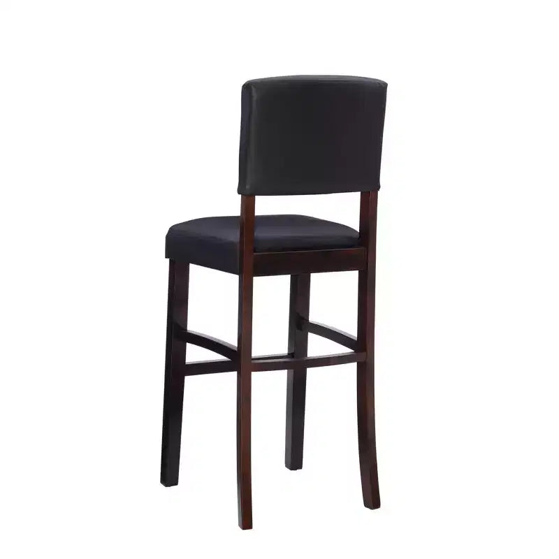 Tabouret de bar rembourré Morocco - Similicuir, Structure en bois d'hévéa, Hauteur d'assise 76 cm, 102 kg