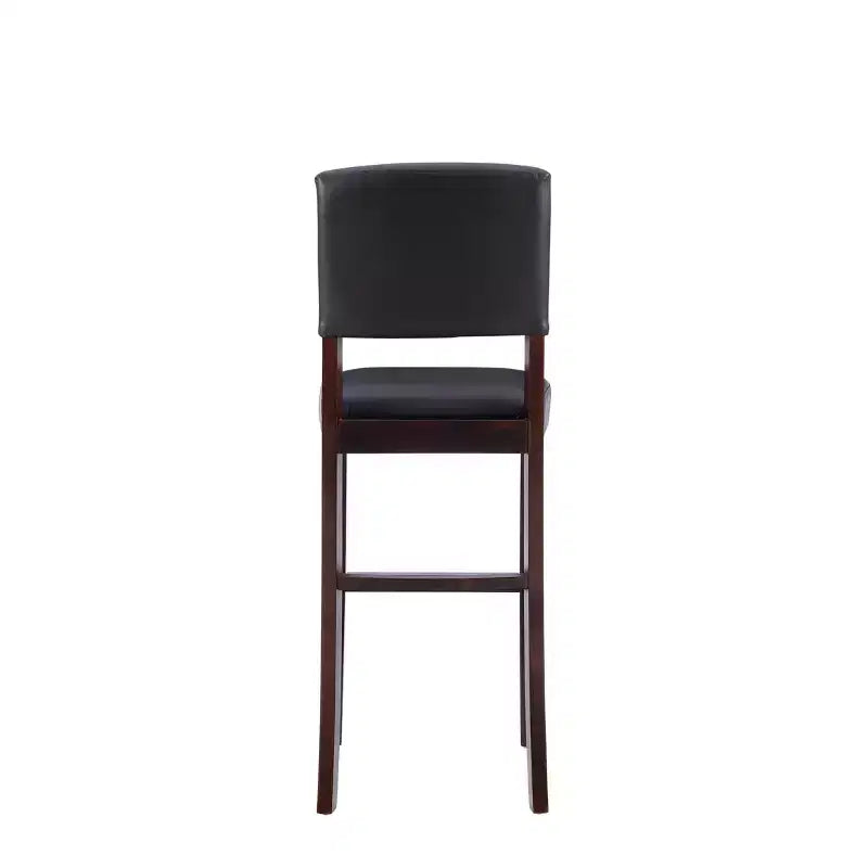 Tabouret de bar rembourré Morocco - Similicuir, Structure en bois d'hévéa, Hauteur d'assise 76 cm, 102 kg
