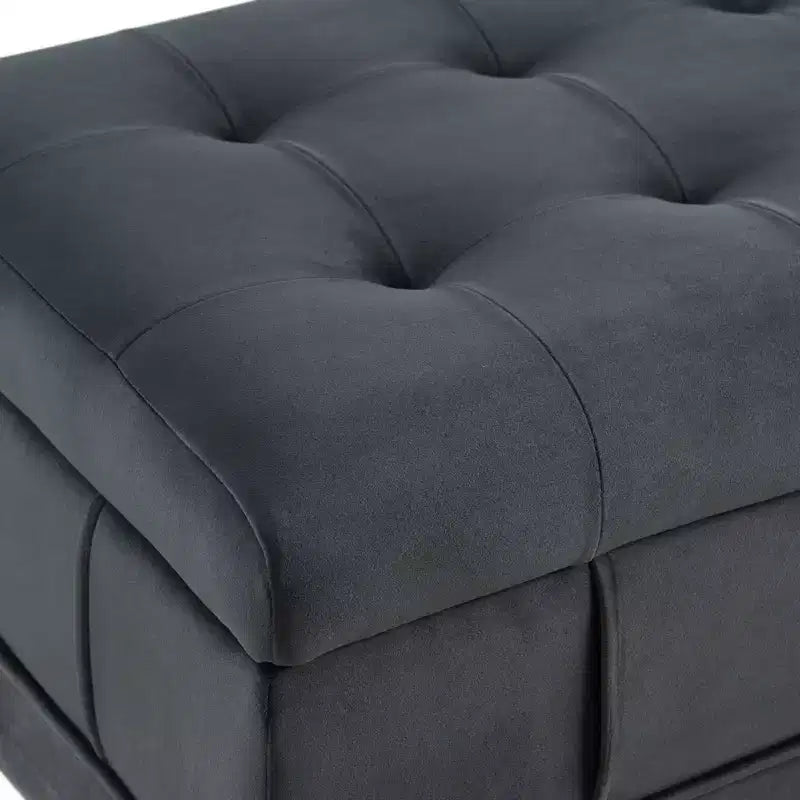 Jude Tufted Storage Ottoman - Picket House Furnishings