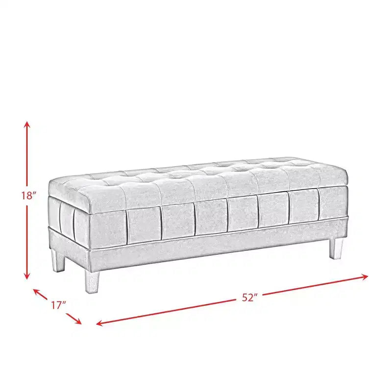 Jude Tufted Storage Ottoman - Picket House Furnishings
