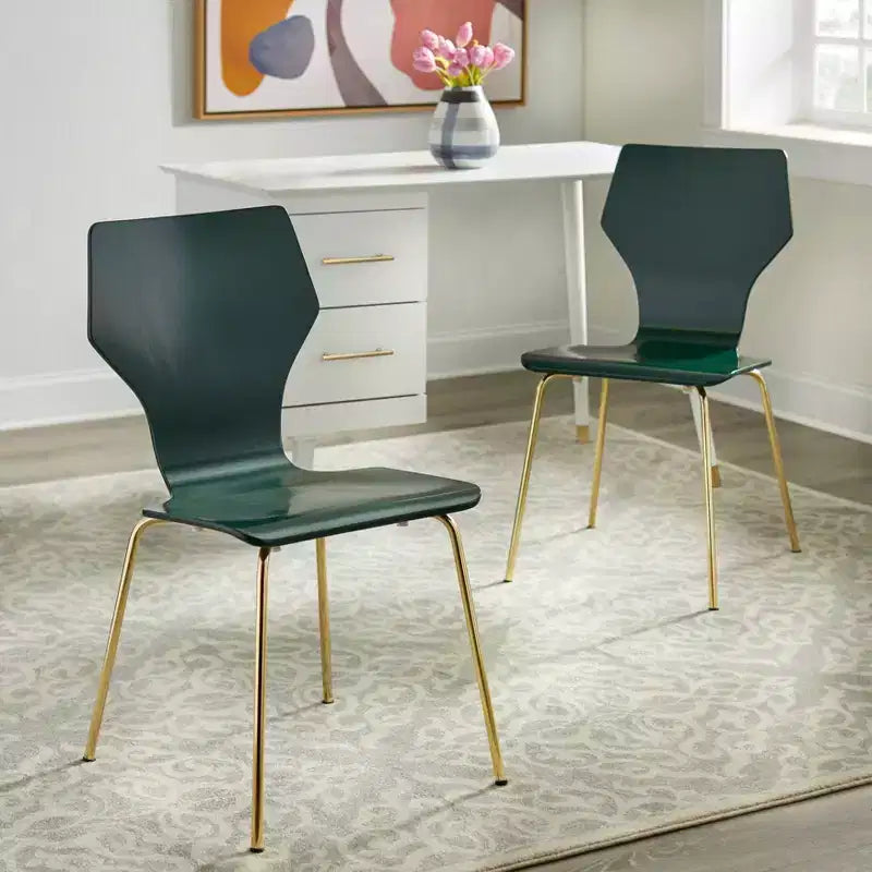Set of 2 Enna Mid-Century Modern Bentwood Chairs - angelo:HOME