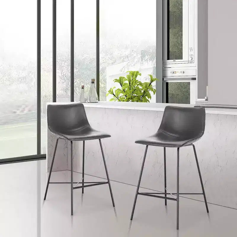 Lot de 2 tabourets de bar à hauteur de comptoir Paxton 61 cm Poly & Bark