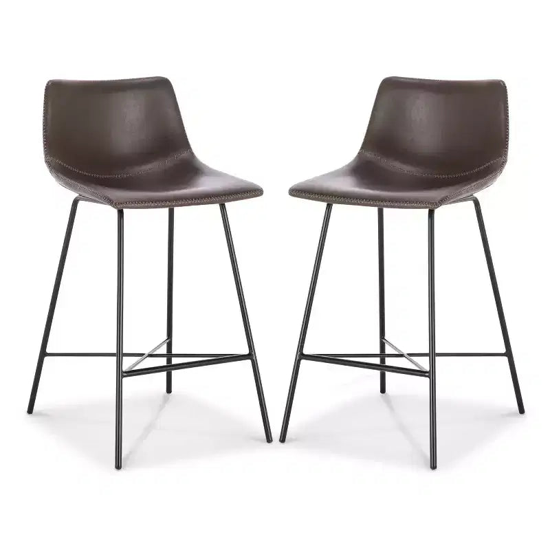 Poly & Bark Set of 2 24 High Paxton Counter Height Barstools