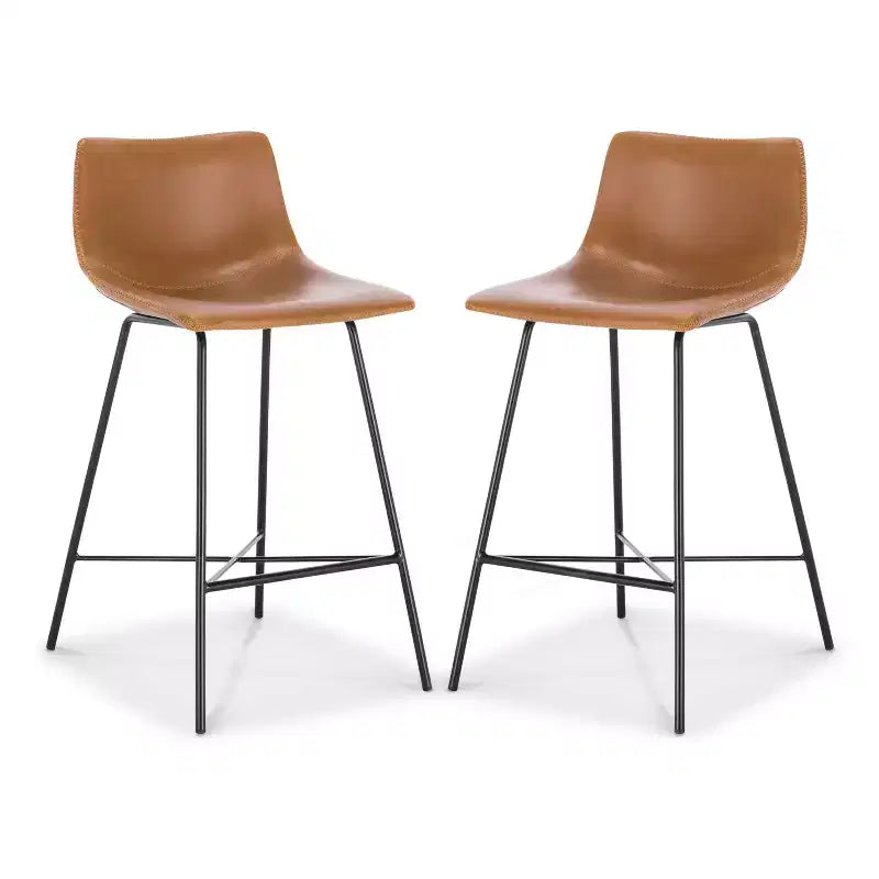 Lot de 2 tabourets de bar à hauteur de comptoir Paxton 61 cm Poly & Bark