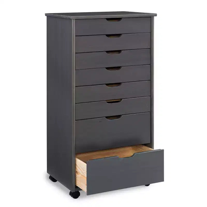Cary 8 Drawer Rolling Storage Cart - Linon