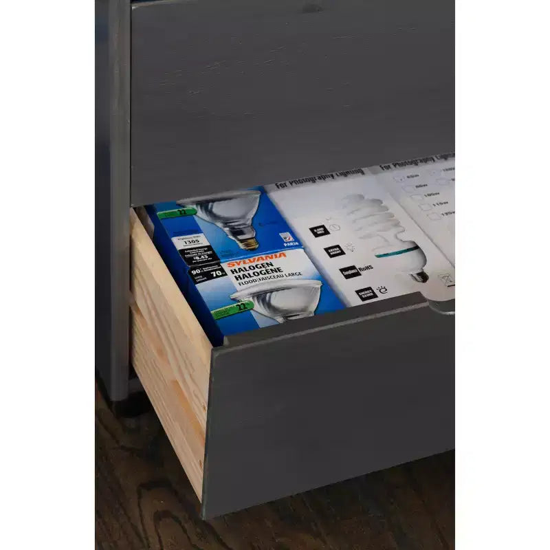Cary 8 Drawer Rolling Storage Cart - Linon