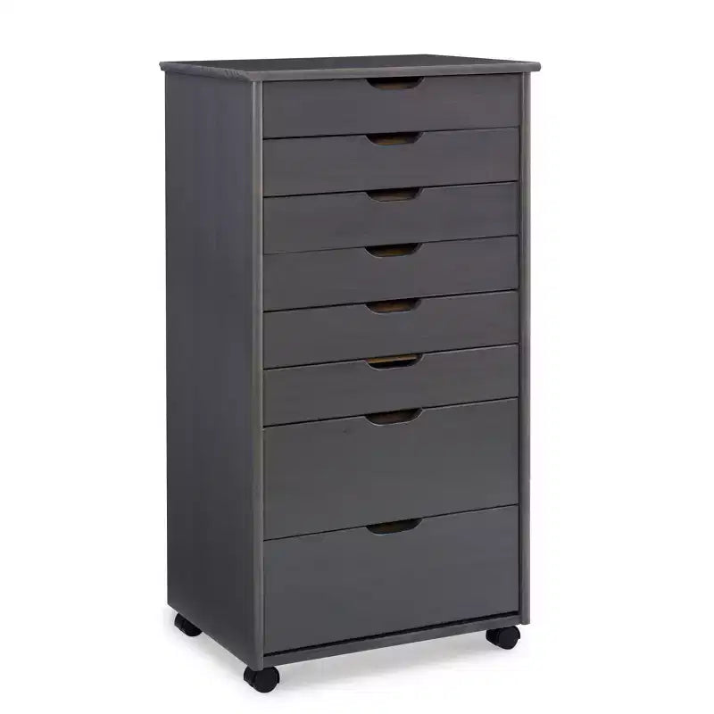 Cary 8 Drawer Rolling Storage Cart - Linon