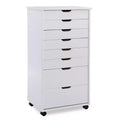 Cary 8 Drawer Rolling Storage Cart - Linon