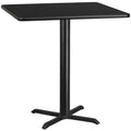 Plateau de table carré en stratifié de 107 cm avec base de table hauteur bar de 84 cm x 84 cm Flash Furniture