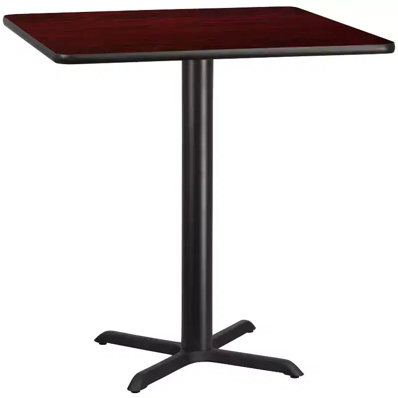 Plateau de table carré en stratifié de 107 cm avec base de table hauteur bar de 84 cm x 84 cm Flash Furniture