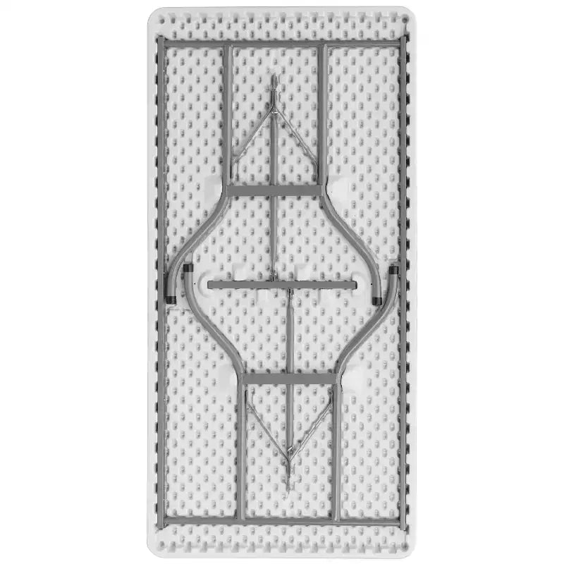 Table pliante en plastique blanc granit de 5 pieds Flash Furniture