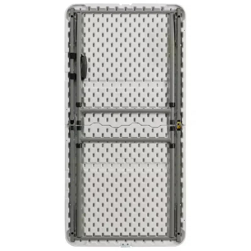 Flash Furniture Elon 4-Foot Height Adjustable Bi-Fold Granite White Plastic Folding Table