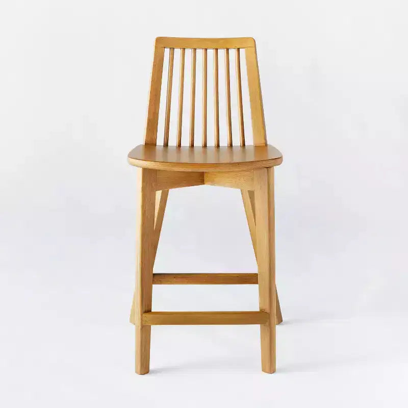 Linden Modified Windsor Wood Counter Height Barstool - Threshold designed with Studio McGee