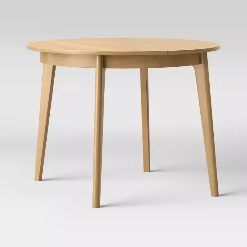 Table à manger extensible ronde Astrid style Mid-Century - Threshold