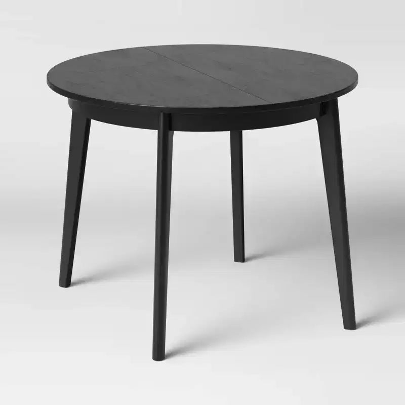 Table à manger extensible ronde Astrid style Mid-Century - Threshold
