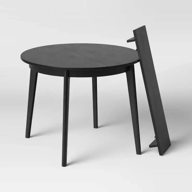 Table à manger extensible ronde Astrid style Mid-Century - Threshold
