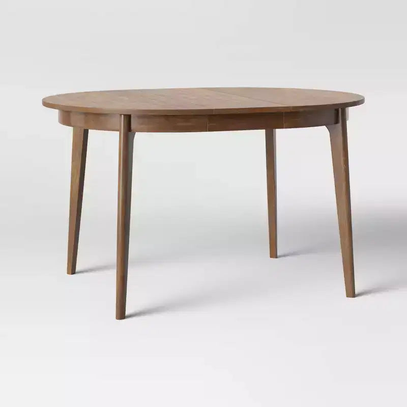 Table à manger extensible ronde Astrid style Mid-Century - Threshold