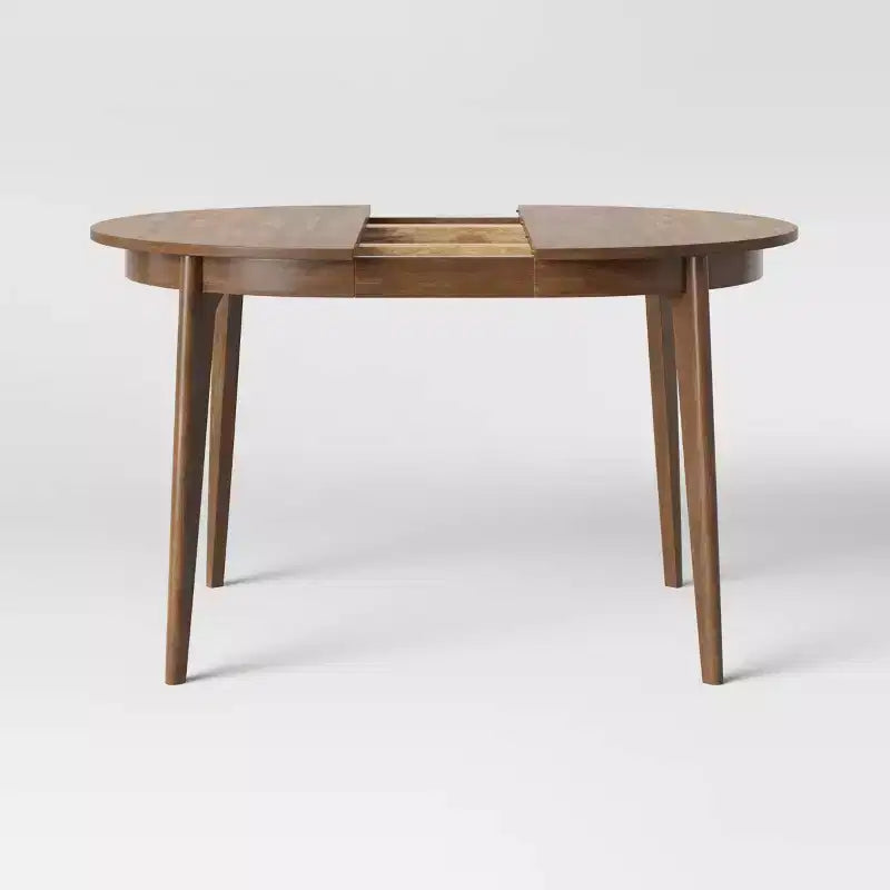 Table à manger extensible ronde Astrid style Mid-Century - Threshold