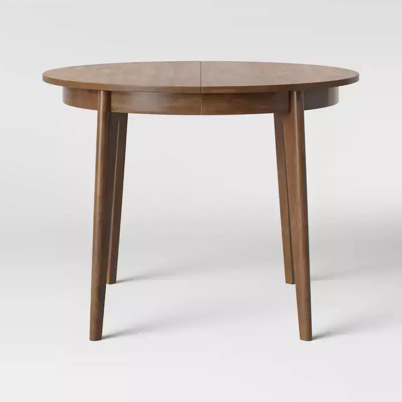 Table à manger extensible ronde Astrid style Mid-Century - Threshold