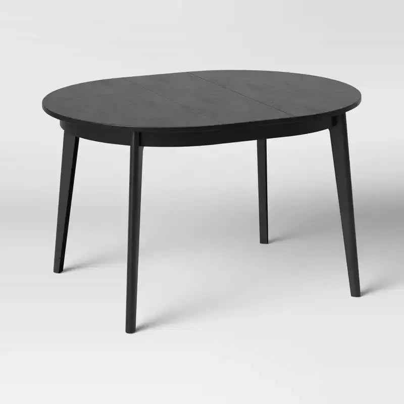 Table à manger extensible ronde Astrid style Mid-Century - Threshold