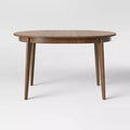 Astrid Mid-Century Round Extendable Dining Table - Threshold