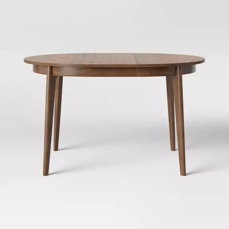 Astrid Mid-Century Round Extendable Dining Table - Threshold