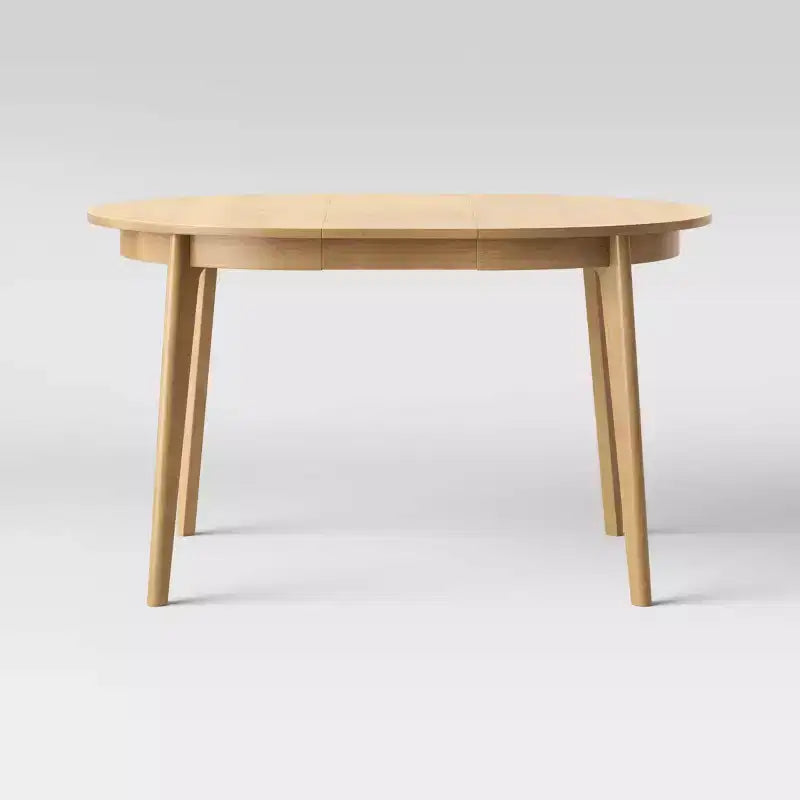 Table à manger extensible ronde Astrid style Mid-Century - Threshold