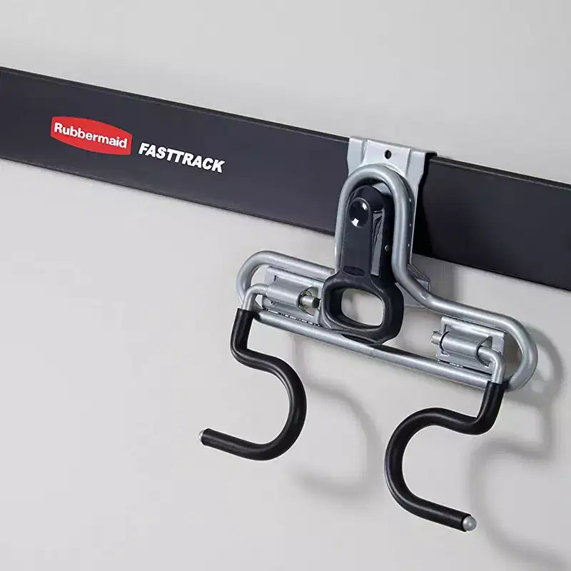 Support mural Rubbermaid FastTrack pour 2 outils à manche en S (lot de 2)
