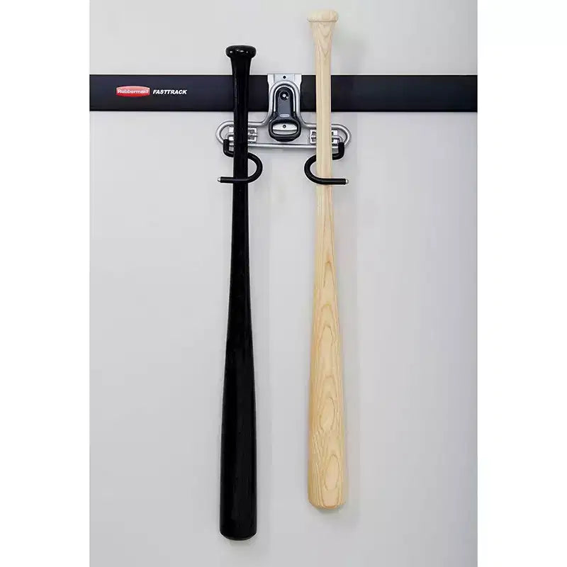 Support mural Rubbermaid FastTrack pour 2 outils à manche en S (lot de 2)