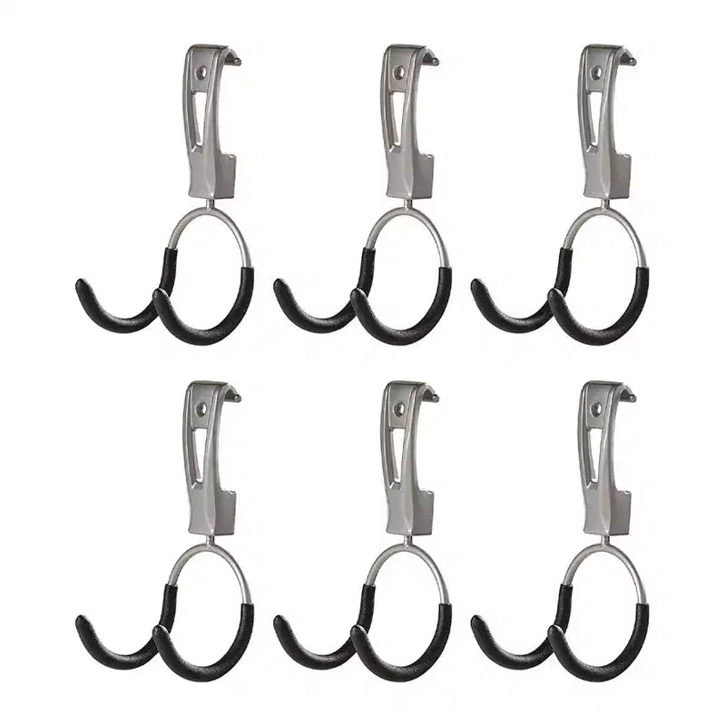 Rubbermaid Universal Metallic FastTrack Hanging Garage Hook Organizers (6 Pack)