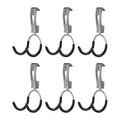 Rubbermaid Universal Metallic FastTrack Hanging Garage Hook Organizers (6 Pack)